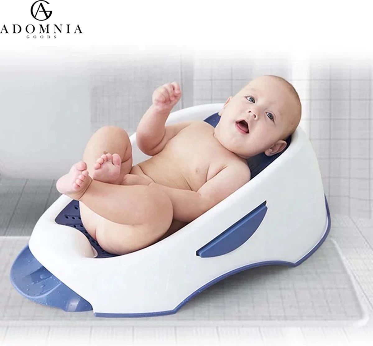 AdomniaGoods - Baby Bad - Pas Geboren Babybadje - Blauw 1 AdomniaGoods - Baby Bad - Pas Geboren Babybadje - Blauw