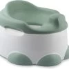 Bumbo - Step 'n Potty Hemlock Green -Toilet Trainer- Brilverkleiner Met Opstapje -Toilet Bril Zitje - 3 In 1 WC Potje -WC Zindelijkheids Training Voor Jongens/Meisjes - Urinoirs Voor Kind/Peuter Van 2 Tot 7 Jaar - Wit Met Groen