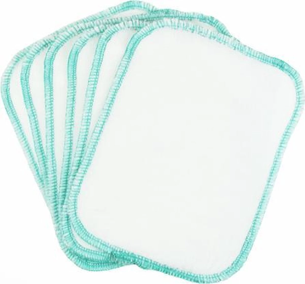 BilliesBox Snoetenpoetsers - Wasbare Doekjes - Zeegroen 1 BilliesBox Snoetenpoetsers - Wasbare Doekjes - Zeegroen