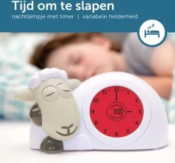 Zazu Sam Slaaptrainer - Met Nachtlamp Functie En Slaaptimers - Grijs / Wit -Babyartikelen Winkel 1200x1122 1