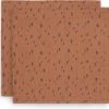 Jollein Hydrofiel Multidoek Spot 115x115cm - Caramel - 2 Stuks