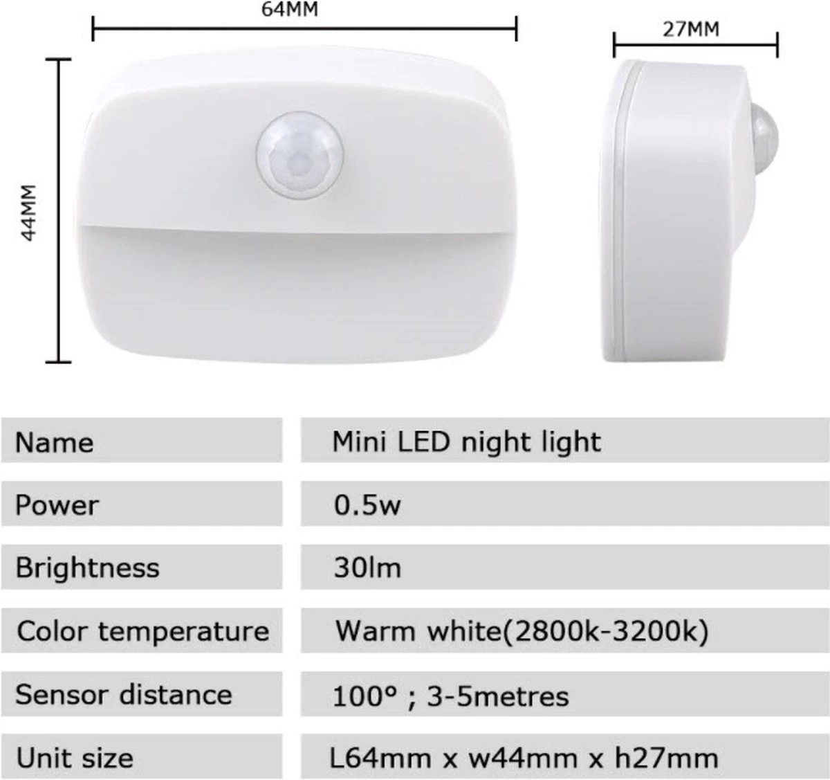 Togadget® - Automatische PIR Motion Bewegingssensor Led Lamp, Automatische PIR Motion Licht, Nachtlampje Met Pir Motion Sensor 8 Togadget® - Automatische PIR Motion Bewegingssensor Led Lamp, Automatische PIR Motion Licht, Nachtlampje Met Pir Motion Sensor - Afbeelding 8
