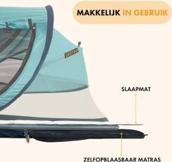 Deryan Peuter Luxe Campingbedje – Inclusief Zelfopblaasbare Matras - Ocean -Babyartikelen Winkel 1200x1132 4