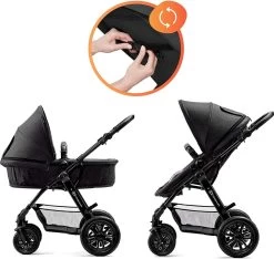 Kinderkraft Moov 3 In 1 Kinderwagen - Inclusief Autostoel - Black -Babyartikelen Winkel 1200x1137 2