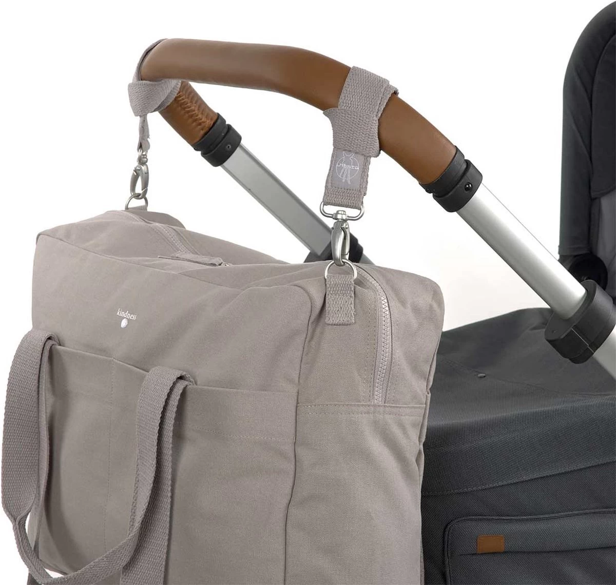 Lässig Green Label Luiertas Cotton Essential Taupe 9 Lässig Green Label Luiertas Cotton Essential Taupe - Afbeelding 9