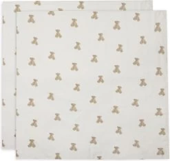 Jollein Hydrofiele Doek Large 115x115cm Teddy Bear- 2 Stuks