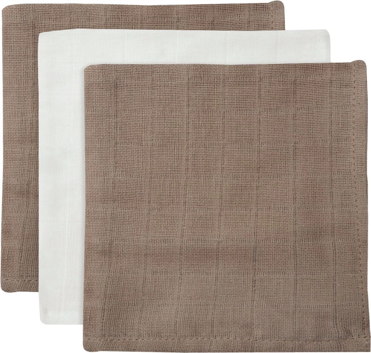 Jollein Baby Hydrofiel Monddoekje Bamboe Katoen - Biscuit/Ivory - 3 Stuks 1 Jollein Baby Hydrofiel Monddoekje Bamboe Katoen - Biscuit/Ivory - 3 Stuks