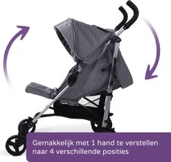 Prénatal Luxe Buggy – Kinderwagen Met Boodschappenmand En Zonneklep - Verstelbare Wandelwagen – Inklapbaar Met 1 Hand - Plooibuggy Grijs 18 Prénatal Luxe Buggy – Kinderwagen Met Boodschappenmand En Zonneklep - Verstelbare Wandelwagen – Inklapbaar Met 1 Hand - Plooibuggy Grijs -Babyartikelen Winkel 1200x1144 3