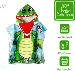 JAXY Badcape Baby - Badcape - Baby Badjas - Omslagdoek - Omslagdoek - Baby Handdoek Met Capuchon - Strandhanddoek - Badponcho - Poncho Handdoek - Microfiber - 60x90cm - Krokodil 6 JAXY Badcape Baby - Badcape - Baby Badjas - Omslagdoek - Omslagdoek - Baby Handdoek Met Capuchon - Strandhanddoek - Badponcho - Poncho Handdoek - Microfiber - 60x90cm - Krokodil -Babyartikelen Winkel 1200x1144 4