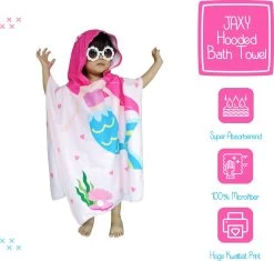JAXY Badcape Baby - Badcape - Baby Badjas - Omslagdoek - Omslagdoek - Baby Handdoek Met Capuchon - Strandhanddoek - Badponcho - Poncho Handdoek - Microfiber - 60x90cm - Blauwe Zeemeermin 6 JAXY Badcape Baby - Badcape - Baby Badjas - Omslagdoek - Omslagdoek - Baby Handdoek Met Capuchon - Strandhanddoek - Badponcho - Poncho Handdoek - Microfiber - 60x90cm - Blauwe Zeemeermin -Babyartikelen Winkel 1200x1144 6