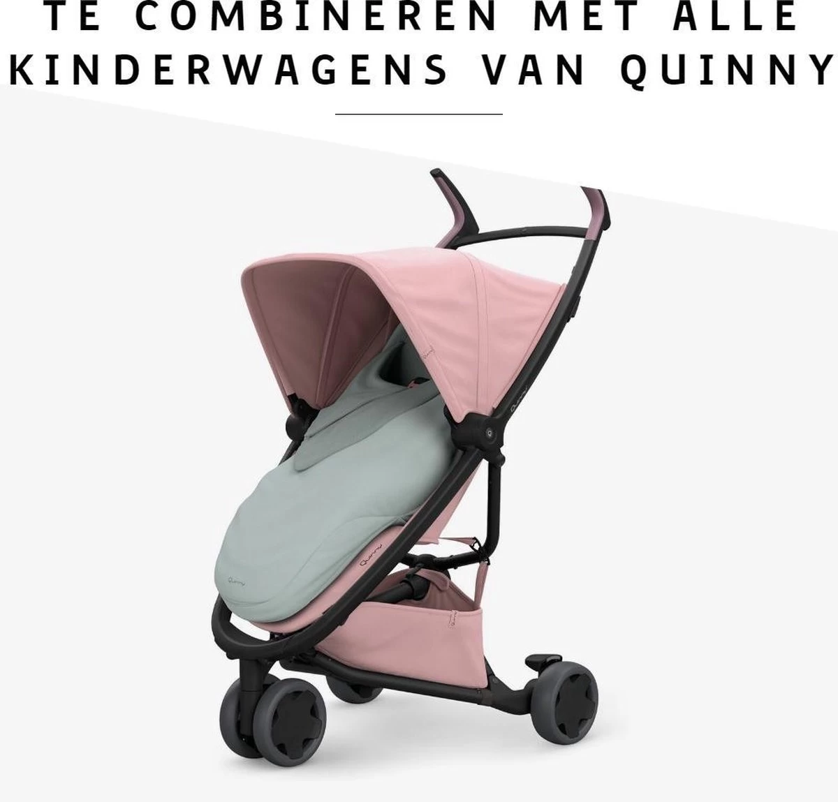 Quinny Kinderwagen Voetenzak - Footmuf Grey 2 Quinny Kinderwagen Voetenzak - Footmuf Grey - Afbeelding 2