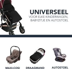Achaté Voetenzak - Voor Kinderwagen Of Stoeltje – Baby Slaapzak - Autostoel - Zwart -Babyartikelen Winkel 1200x1149 4