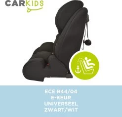 Carkids Verstelbaar Kinderautostoeltje Zwart En Wit | Kinderautostoel Groep 1-2-3 Met Isofix En Top Tether Connector | Kinderen Van 9 Maanden -12 Jaar | 9-36 Kg -Babyartikelen Winkel 1200x1150 4