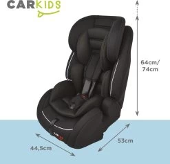 Carkids Verstelbaar Kinderautostoeltje Zwart En Wit | Kinderautostoel Groep 1-2-3 Met Isofix En Top Tether Connector | Kinderen Van 9 Maanden -12 Jaar | 9-36 Kg -Babyartikelen Winkel 1200x1150 6