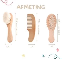 Baby Borstel - Baby Haarborstel - Baby Verzorging Set - Baby Borstel En Kam - Houten Baby Kam - Haarborstel Set - Babyshower Gift- Baby Verzorgingsproducten - Baby Kam - Kraamcadeau -Babyartikelen Winkel 1200x1153 4