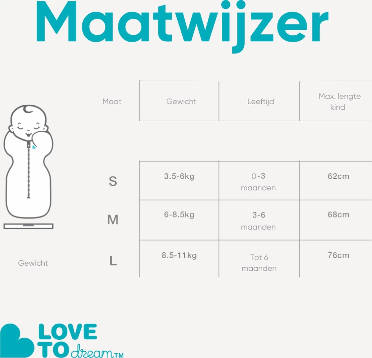 Love To Dream™ Babyslaapzak Swaddle Up™ - Inbakeren - Baby 3-6 Maanden - 6-8.5 Kg - All Season - Grijs 16 Love To Dream™ Babyslaapzak Swaddle Up™ - Inbakeren - Baby 3-6 Maanden - 6-8.5 Kg - All Season - Grijs - Afbeelding 16