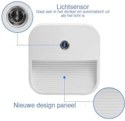 LED Nachtlampje Plugin/stopcontact – 2 Stuks Nachtlampje Met Dag/nacht Sensor – Werkt Op Stroom – Dimbaar -Warmlicht – Voor In De Baby/kinder Kamer - Vierkant -Babyartikelen Winkel 1200x1164 2