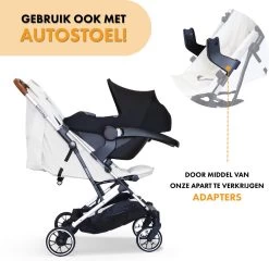 Deryan Luxe Rolo X2 Dubbele Buggy - Duo Buggy - Creme -Babyartikelen Winkel 1200x1167 3