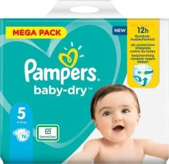 Pampers® Pampers Baby-Dry Luiers - Maat 5 (11-16kg) - 76 Stuks - Voordeelverpakking -Babyartikelen Winkel 1200x1167 8