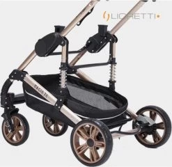 Merkloos Lioretti® Luxe Baby Buggy 3 In 1 | Baby Wagen | Kinderwagen Met Stoel En Wieg | Inklapbaar | Hoge Kwaliteit | Combi | Zwart -Babyartikelen Winkel 1200x1168