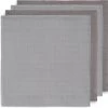 Jollein Hydrofiele Doek Small 70x70cm Bamboe Katoen - Storm Grey - 4 Stuks