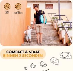 Deryan Peuter Luxe Campingbedje – Inclusief Zelfopblaasbare Matras - Ocean -Babyartikelen Winkel 1200x1170 5