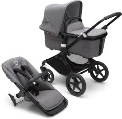 Bugaboo Fox3 Kinderwagen - Black/Grey Melange -Babyartikelen Winkel 1200x1173 2