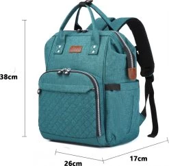 Miss Lulu Luiertas Rugzak - Inclusief Buggy En Kinderwagen Haken - Groen (E6705 GN) 21 Miss Lulu Luiertas Rugzak - Inclusief Buggy En Kinderwagen Haken - Groen (E6705 GN) -Babyartikelen Winkel 1200x1174 1