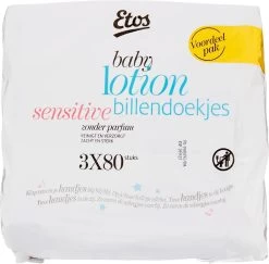 Etos Baby Lotion Sensitive Billendoekjes - 960 Stuks (12 X 80 Stuks) -Babyartikelen Winkel 1200x1180 12