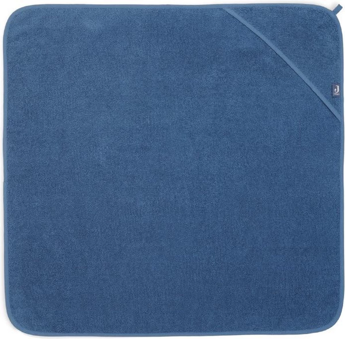 Jollein Badcape Badstof 75x75cm - Jeans Blue 1 Jollein Badcape Badstof 75x75cm - Jeans Blue