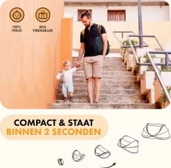 Deryan Baby Luxe Campingbedje – Inclusief Zelfopblaasbare Matras - Zwart -Babyartikelen Winkel 1200x1180 4