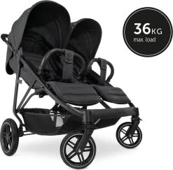 Hauck Uptown Duo Melange Broertje/zusje Kinderwagen Black -Babyartikelen Winkel 1200x1180 8