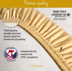 YUNIOO™ - 3-pak Ultra-zacht En Premium Kwaliteit Universele Hoeslakentjes Voor In De Kinderwagen, Verschoonmand, Mozesmand, Wiegje. Ook Te Gebruiken Als Aankleedkussenhoes. Ideaal Als Kraamcadeau. -Babyartikelen Winkel 1200x1180 9