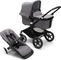 Bugaboo Fox3 Kinderwagen - Black/Grey Melange