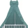 Babybam Hemeltje Ruffle Stone Green Babysluier Met Ruches - Babyhemeltje Voor Wiegje Of Ledikant