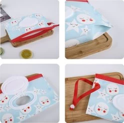 Merkloos Billendoekjes Houder - Vochtige Tissuehouder -Natte Doekjes Houder - Dispenser - Wipe Box - Vochtig Toiletpapier Houder - Geschikt Voor Make Up Doekjes, Reinigingsdoekjes - Baby Cadeau - Kraamcadeau - Blauw -Babyartikelen Winkel 1200x1188 4