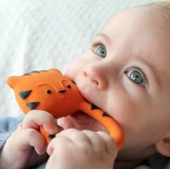 Lanco Rubberen Bijtring - Nalu De Tijger - Oranje -Babyartikelen Winkel 1200x1191