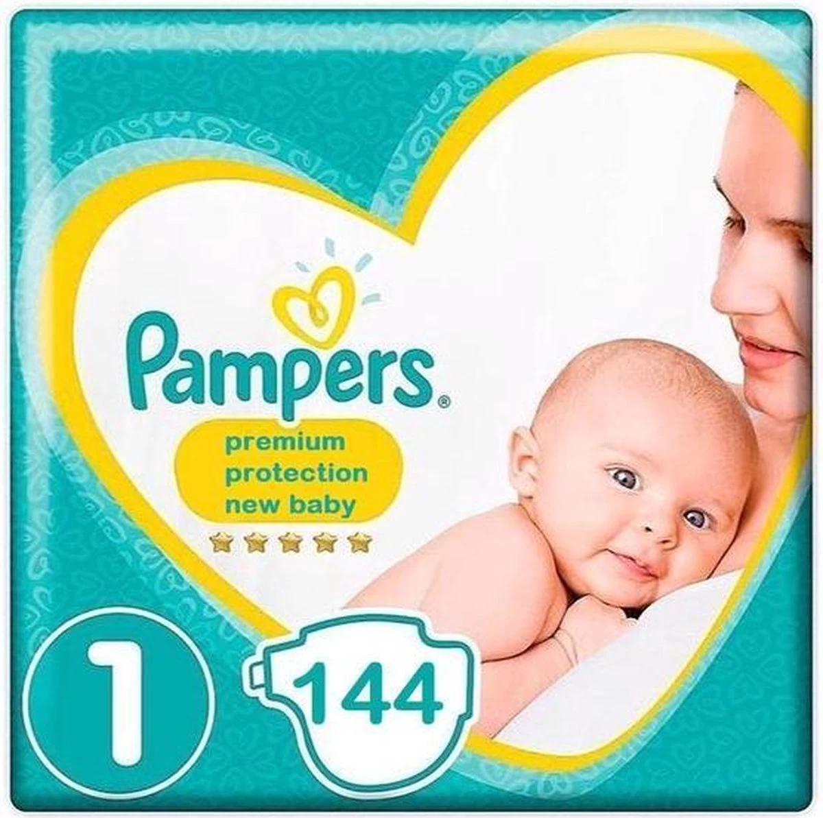 Pampers® Pampers Premium Protection New Baby Luiers Maat 1 - 144 Luiers Maandbox 2 Pampers® Pampers Premium Protection New Baby Luiers Maat 1 - 144 Luiers Maandbox - Afbeelding 2