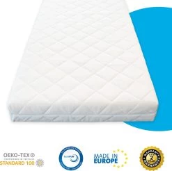 Babymatras 50x80 Wiegmatras Koudschuim HR40 Dubbeldoek | Afritsbaar | Wasbaar | Ademend -Babyartikelen Winkel 1200x1197 14