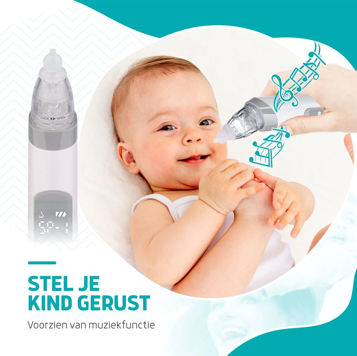 Hoy En Dia Neusreiniger Baby Snoetenpoetsers – Elektrische Neuszuiger En Blackhead Remover- Neuspeer Met USB - Muziek 2 Hoy En Dia Neusreiniger Baby Snoetenpoetsers – Elektrische Neuszuiger En Blackhead Remover- Neuspeer Met USB - Muziek - Afbeelding 2