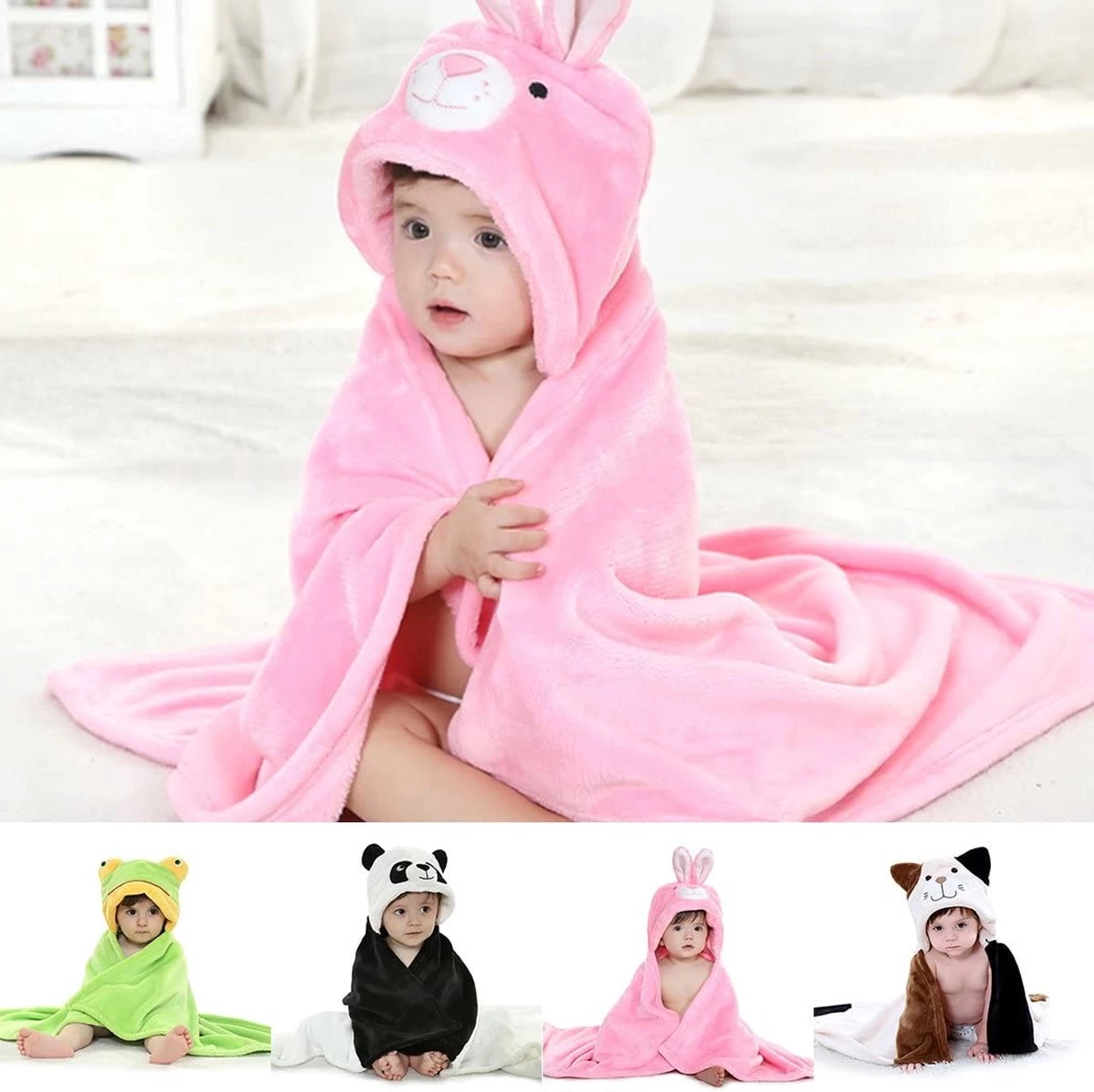 Multifunctionele Baby Fleecedeken Met Capuchon Konijn | Badcape Baby En Peuters | Deken Kinderen | Wikkeldeken | Dekentje Baby & Peuter 0-3 Jaar | Babydeken | Kraamcadeau | Babycape | Fleece Deken | Kraam | Maxi Cosi Deken | Dier | Roze| Meisje 3 Multifunctionele Baby Fleecedeken Met Capuchon Konijn | Badcape Baby En Peuters | Deken Kinderen | Wikkeldeken | Dekentje Baby & Peuter 0-3 Jaar | Babydeken | Kraamcadeau | Babycape | Fleece Deken | Kraam | Maxi Cosi Deken | Dier | Roze| Meisje - Afbeelding 3