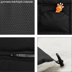 Monzana Voetenzak - Voor Kinderwagen Of Stoeltje - 93x56cm Zwart -Babyartikelen Winkel 1200x1198 9