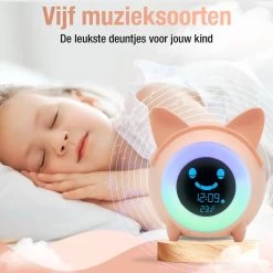 Kinderwekker – Slaaptrainer Kinderen – Slaapwekker Kinderen - Roze -Babyartikelen Winkel 1200x1199 9