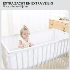 Buxibo - Baby Bed Omrander - Bedbumper - Hoofdbeschermer - Set Van 2 - 340x30cm & 160x30cm -Babyartikelen Winkel 1200x1200 1000