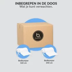 Buxibo - Baby Bed Omrander - Bedbumper - Hoofdbeschermer - Set Van 2 - 340x30cm & 160x30cm -Babyartikelen Winkel 1200x1200 1004