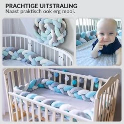 Buxibo Baby Bed Bumper - Baby Veiligheid/Hoofdbescherming/Bedbescherming - Multifunctionele Voedingskussen/Bedomrande/Boxomrander - 200CM - Blauw 18 Buxibo Baby Bed Bumper - Baby Veiligheid/Hoofdbescherming/Bedbescherming - Multifunctionele Voedingskussen/Bedomrande/Boxomrander - 200CM - Blauw -Babyartikelen Winkel 1200x1200 1028