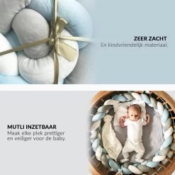 Buxibo Baby Bed Bumper - Baby Veiligheid/Hoofdbescherming/Bedbescherming - Multifunctionele Voedingskussen/Bedomrande/Boxomrander - 200CM - Blauw 19 Buxibo Baby Bed Bumper - Baby Veiligheid/Hoofdbescherming/Bedbescherming - Multifunctionele Voedingskussen/Bedomrande/Boxomrander - 200CM - Blauw -Babyartikelen Winkel 1200x1200 1029