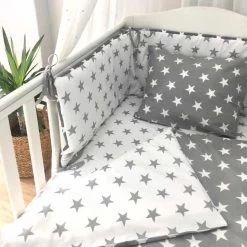 Bedomrander Hollywood Grijs - Bedbumper -Babyartikelen Winkel 1200x1200 1033