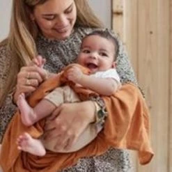 Jollein Baby Deken Wieg 75x100cm Basic Knit - Caramel -Babyartikelen Winkel 1200x1200 1115