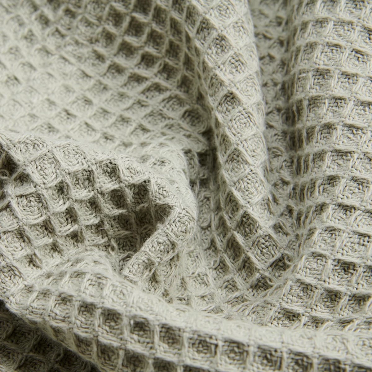 Damminga Wafel Ledikant Deken - Grijs - 100x150cm 2 Damminga Wafel Ledikant Deken - Grijs - 100x150cm - Afbeelding 2